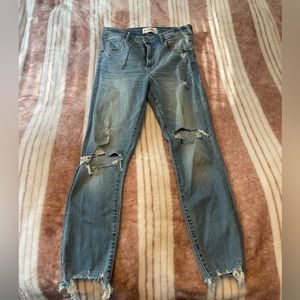 abercrombie and fitch ankle super skinny jeans